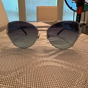 Tiffany & Co. Geometric Sunglasses with Blue Lenses